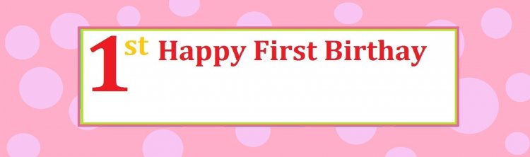 Birthday Girl Polka Dots Customized Banner